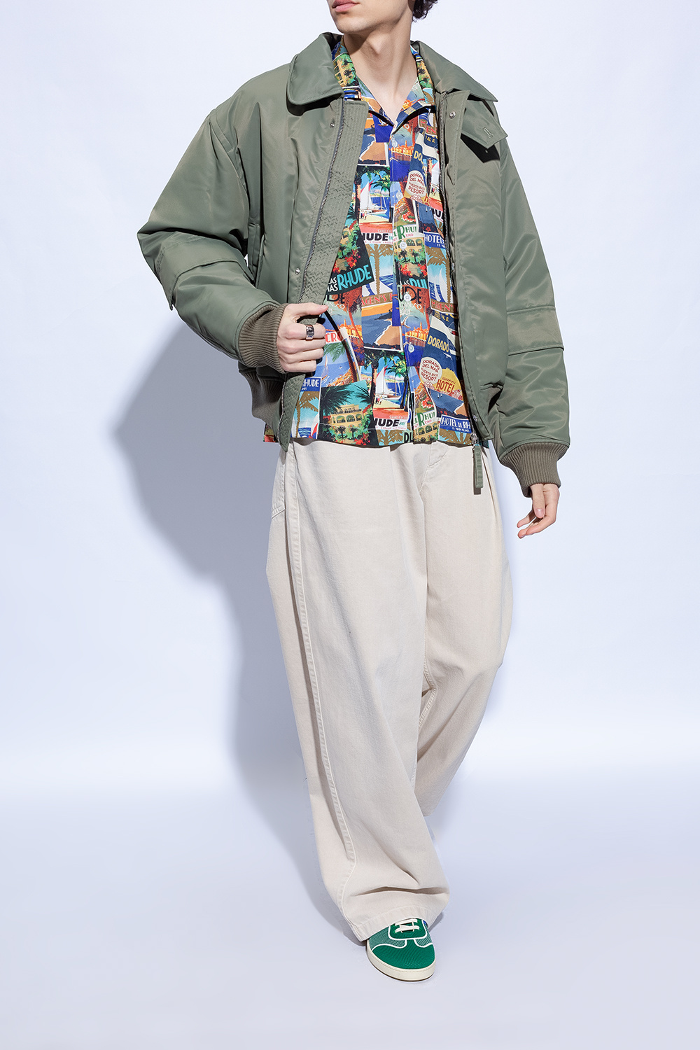 【24SS NEW】FERRAGAMO_man / DEDALO スニーカー / Navy Green Ferragamo Dennis Panelled Sneakers | Green | FARFETCH